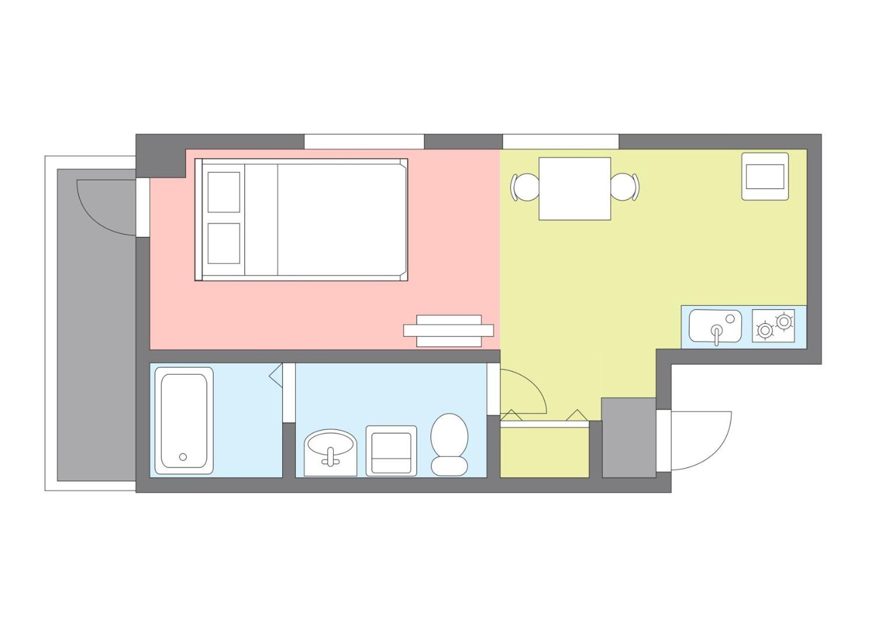 Yakuin Apartment Fukuoka  Exterior foto